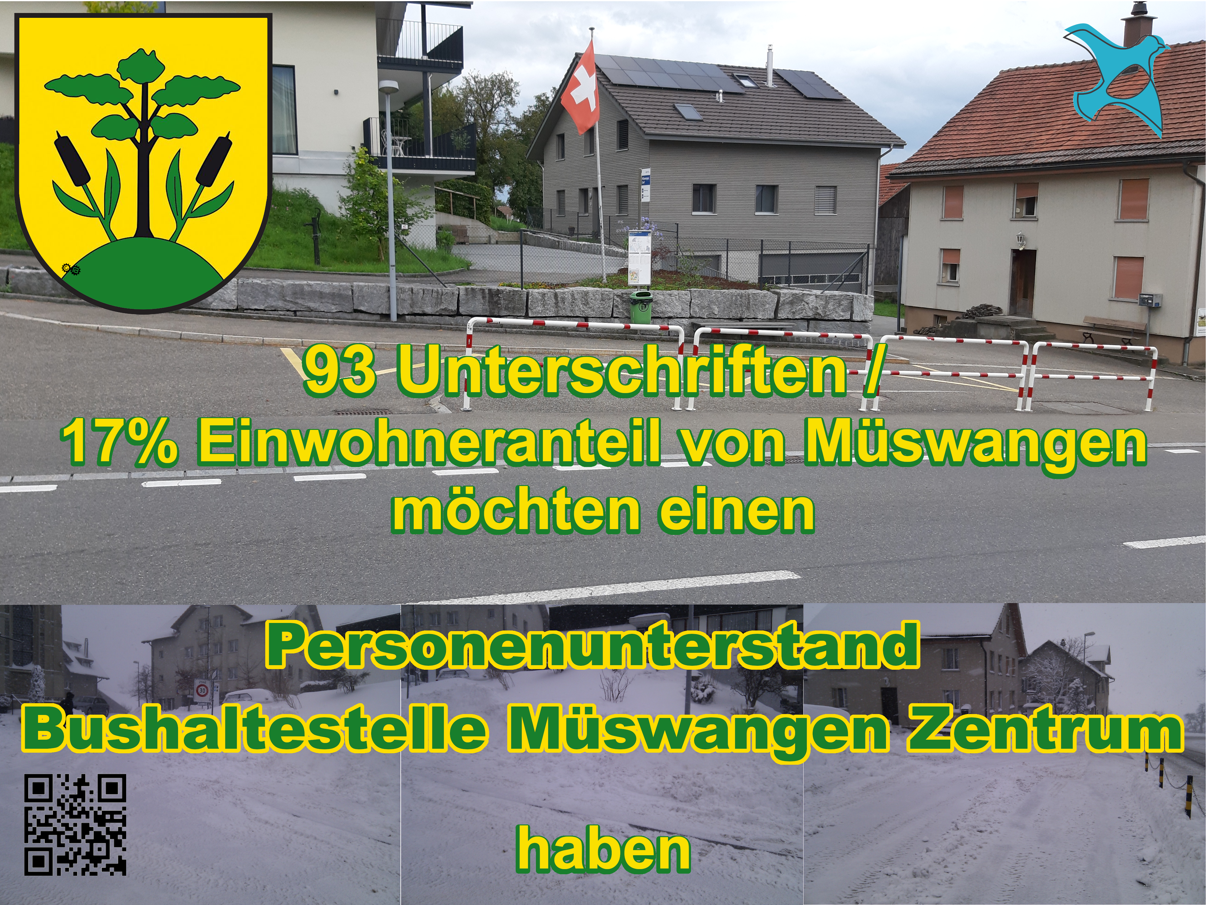 Uebergabe Petition Bushaltestelle